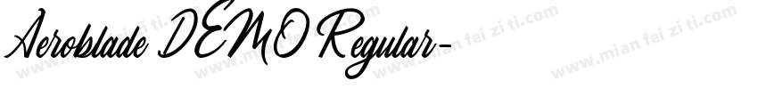 Aeroblade DEMO Regular字体转换
